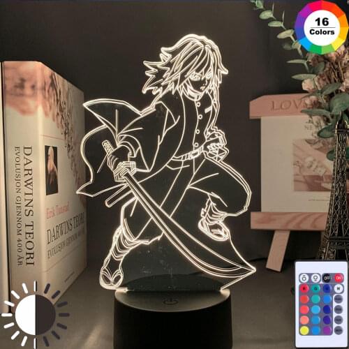 3D Lamp Illusion Desk Lamp Anime Demon Night Light for Bedroom Decor Child Kids Birthday Gift Manga Lamp Slayer Color Change