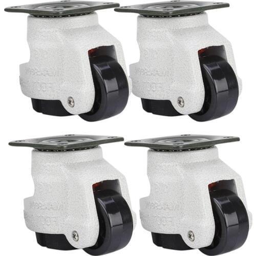 4 Pcs Retractable Leveling Casters Industrial Machine Swivel Caster Castor Wheel for Office Chair Trolley 330 Lbs Capacity GD-40