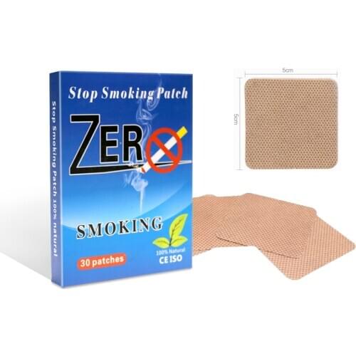 1box=6bag(30pcs)Smoking Patch Stop Smoking Patches Offers 24hour Defense Against Nicotine Cravings nicotina patch бросить курить