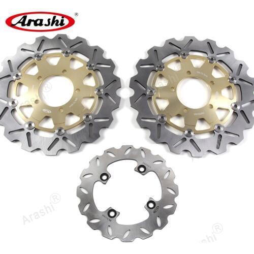 Arashi 1 Set For KAWASAKI ER6F 650 2006-2015 CNC Front Rear Brake Disc Rotors ER 6F 2006 2007 2008 2009 2010 2011 2012 2013-2015