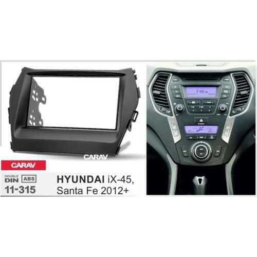 CARAV 11-315 Top Quality Radio Fascia for HYUNDAI iX-45, Santa Fe 2012+ Stereo Fascia Dash CD Trim Installation Kit