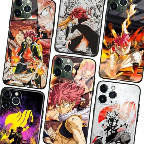 Natsu Dragneel Lucy Heartfilia Fairy Tail Phone Case For IPhone 11 12 Mini Pro XS Max X XR 6s 7 8 Plus SE Soft TPU Glass Cover