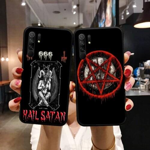 Pentagram 666 Demonic Satanic Phone Case For xiaomi Redmi 5 5A plus 7A 8 note 2 3 4 5 5A 6 7 GO K20 A2