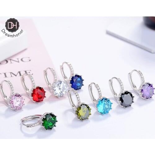 2021 Newest Design Fashion Style 925 Silver Zirconia Crystal Rhinestone Clip Earrings For Woman Jewelry