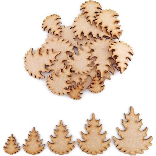Gingerbread man MDF Craft Shapes Wooden Christmas Tree Decoration Embellishment