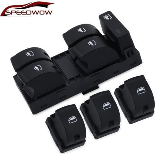 SPEEDWOW Electric Master Window Mirror Switch Button For AUDI A4 S4 B6 2003- B7 SEAT Exeo 8E0959851 8E0959855