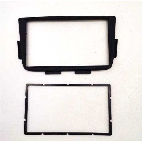 Double Din Car Radio Black ABS Fascia Trim Kit For 2001-2006 ACURA MDX Stereo Dash Installation Kit Frame Panel