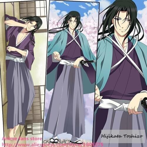Cool Japanese Anime Pillowcase Hakuouki Shinsengumi Kitan Hijikata Toshizo BL Pillow Case decorative Hugging Body
