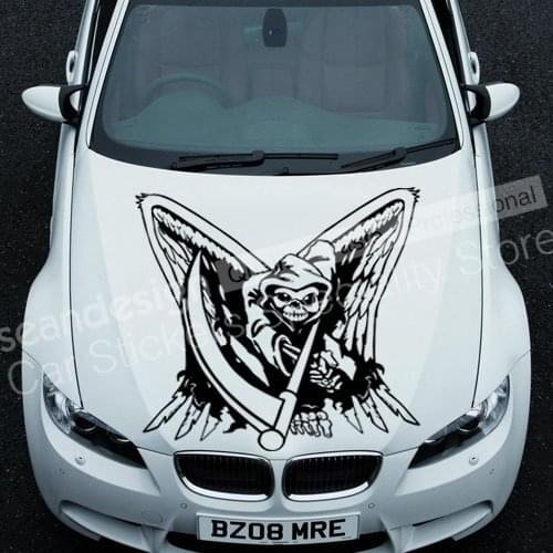 Cool! Totem Skull TT016 A Auto Car Decal Sticker PVC(black,white,red,Gray colour)