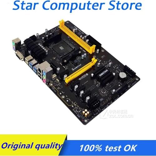 6GPU 6PCI-E Mining BTC B350 Motherboard For BIOSTAR TB350-BTC AM4 6*PCI-E TB85 TB250 Perfect Test, Good Qualit