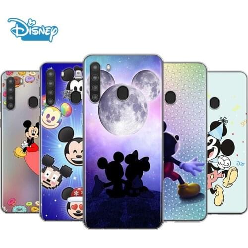 MicMickey Mouse Cute Smart For Samsung A90 A80 A70 A70S A60 A50 A40S A30 A20 A10S A10E A10 A2 Core Transparent Phone Case
