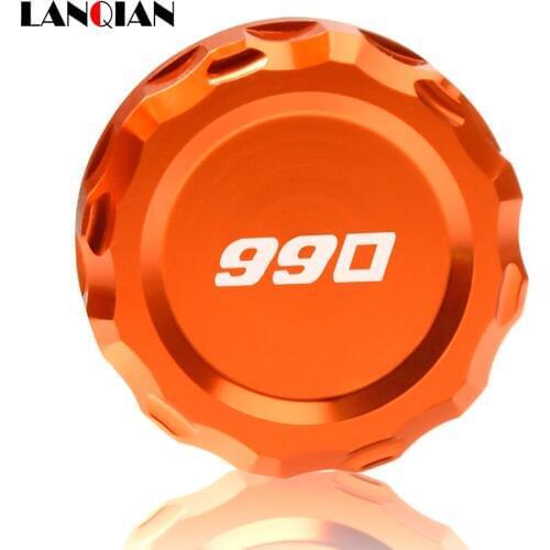 Motorcycle CNC Aluminum Rear Brake Fluid Reservoir Cover Cap For 990 AdventuRe 990 SMR 990 SMT 990 SupeR