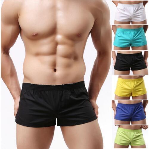 Men Underwears Loose Leisure Shorts Cotton Comfortable Men Boxer Shorts Fashion Solid Boxers Male Lounge Home Wear Pajama Pant