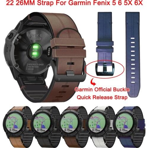 Soft Silicone 26 22mm Quick Release Watchband Wriststrap for Garmin Fenix 6 6X 5X 5 3 HR 935 945 Watch Eas yfit Watch Wrist Band