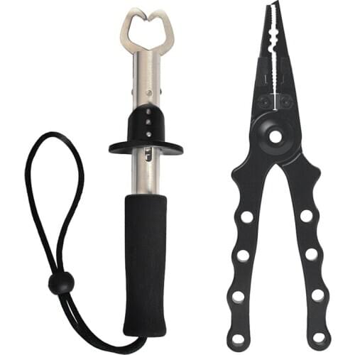 2Pcs Fishing Tool Set, Fishing Hook Remover, Fishing Pliers Hook Remover,Fish Plier-Fish Gripper for Handling Fish