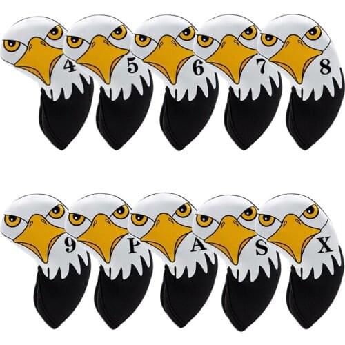 Golf Iron Covers Set - Club Head Covers - Wedge Iron Protective Head Cover Fits for Oversized, Standard Size Golf Irons