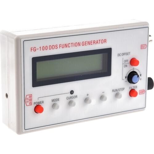 New 1HZ-500KHz DDS Function Signal Generator Module Sine+Triangular+Square Wave +case