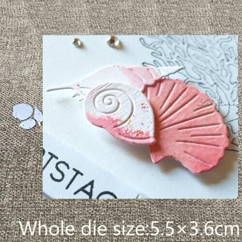 New Design Craft Metal stencil Cutting Dies 3pcs conch shell decoration scrapbook die cuts Album Paper Card Craft Embossing