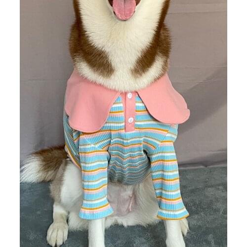 Big dog clothes spring golden retriever clothes Labrador bottoming shirt large dog pet dog spring clothes