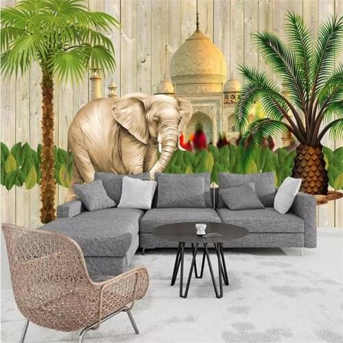 Beibehang Custom wallpaper 3D murals Indian style Southeast Asia TV background wall living room hotel restaurant wallpaper mural