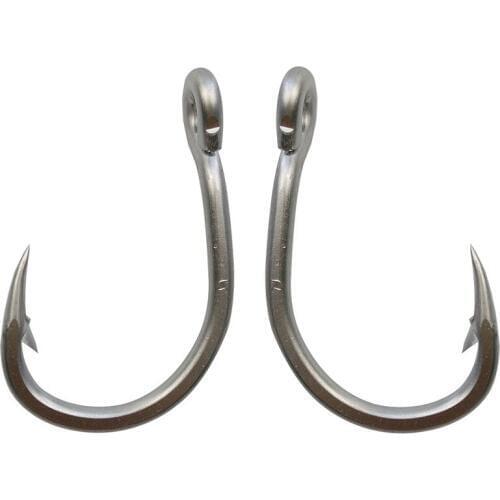 Hyaena 10884 20pcs Size 8/0-12/0 Big Stainless Steel Fishing Hooks Big Thick Tuna Fishing Hooks Big Game Fishing Tackle