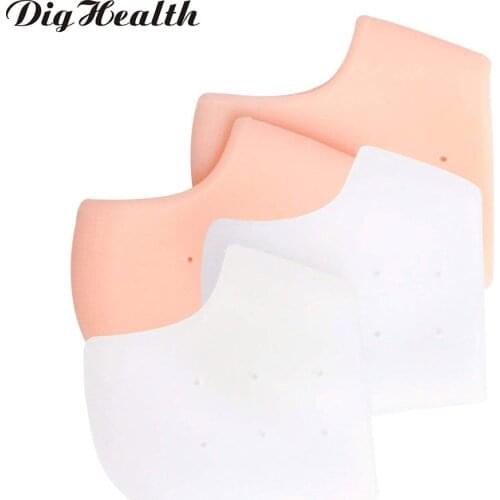 Dighealth Silicone Moisturizing Gel Heel Socks Cracked Foot Skin Care Protector Anti-Cracking Cushion Foot Pads Feet Care Tool