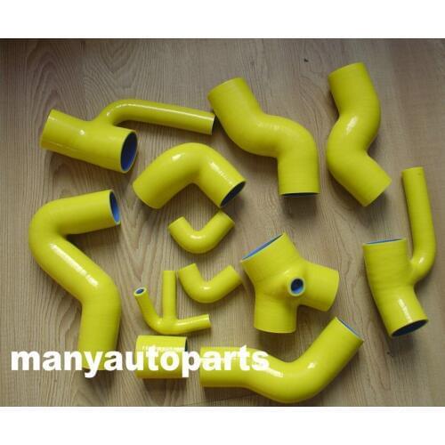 Silicone Induction Intake Hose for Audi S4 RS4 Biturbo A6 B5 2.7L Bi-Turbo yellow