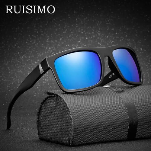 Polaroid sunglasses Unisex Square Vintage Sun Glasses Famous Brand Sunglases polarized Sunglasses retro Feminino For Women Men