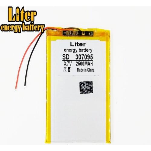 Brand new battery 307095 3.7V 2500mAh Lithium Tablet polymer battery with Protection Board For Tablet PC U25GT