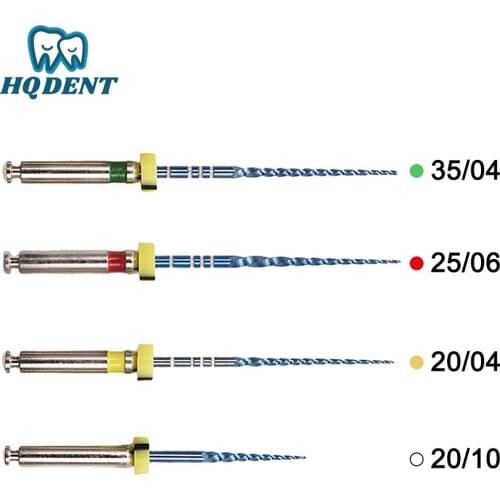 Dental Instrument Blue Rotary Endodontic Root Canal Files With Heat Activation 04 Taper Engine Use Dentist Tools