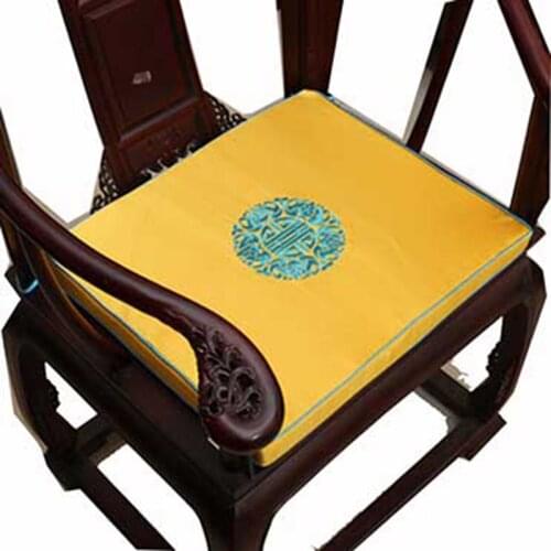 Thicken Embroidered Joyous Chinese Silk Cushions Sofa Chair Pad Seat Cushion Luxury Home Decoration Christmas Cushions