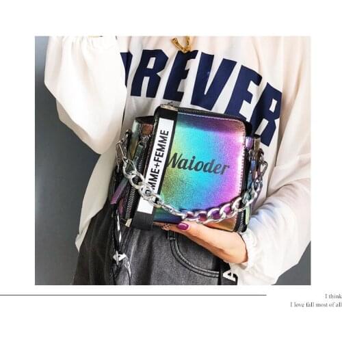 Mini Bag Female 2020 New Wave Korean Version Of The Bright Versatile Chain Girl Fashion Handbag Shoulder Messenger Bag