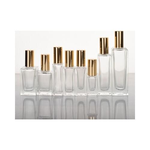 10pcs 3ml 5ml 10ml transparent Roll On Glass Bottle Amber Glass Essential Oil Bottle Think Glass Vials Sample Test Bottle