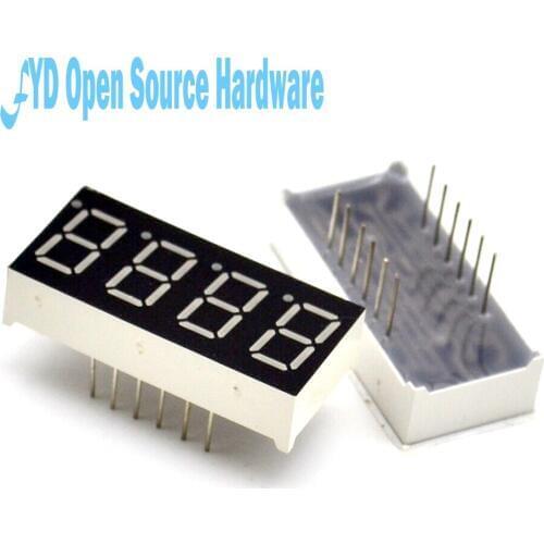 10pcs 4bit 4 bit Common Cathode Digital Tube 0.56" 0.56in. Red LED Digit 7 Segment
