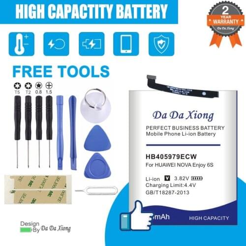 4250mAh HB405979ECW Battery for Huawei NOVA CAZ-AL10 CAZ-TL00 Enjoy 6S Mobile phone replacement battery