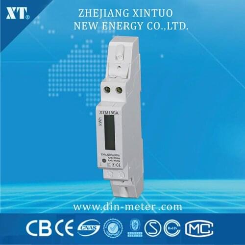 5(32)A 230V 50HZ Single phase Din rail KWH Watt hour din-rail energy meter LCD