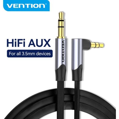 Vention Audio 3.5 Jack Aux Cable Jack 3.5 mm Male to Male Speaker Cable Auxiliar for Car Headphones Xiaomi Audio Cable Aux Cord