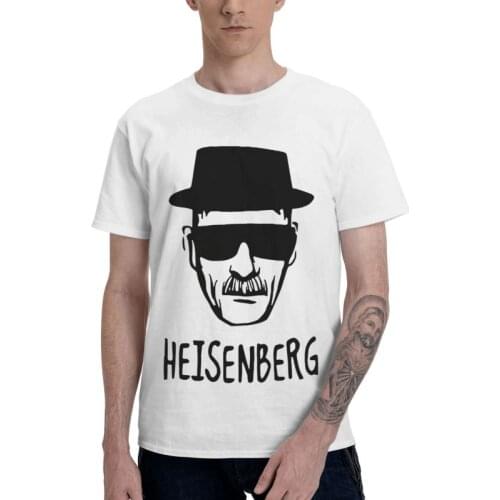 Breaking Bad Walter White T Shirt Mens Cotton Printed T-shirts Graphic Tshirt Short Sleeve Heisenberg Tee Tops