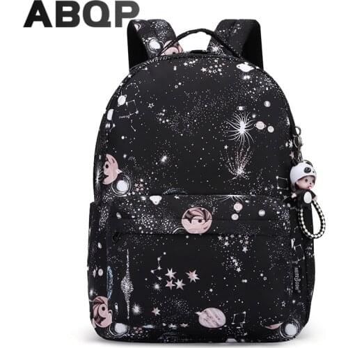 ABQP Designers Women School Backpack Waterproof Oxford Travel Backpack Bags For Women College Girls Laptop Backpacks
