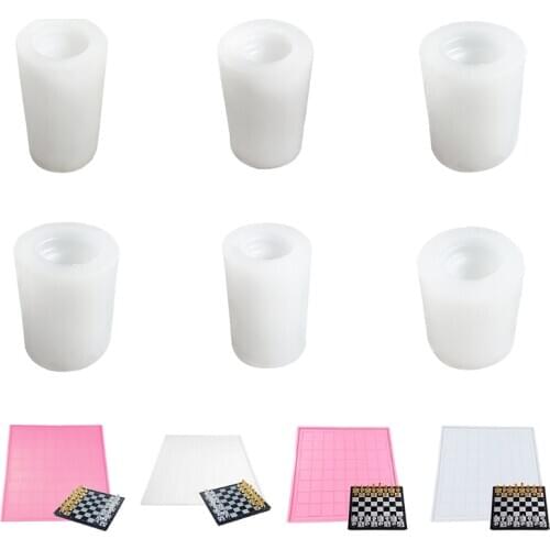 Handmade Game Epoxy Resin Mold International Chess Silicone Mould DIY Crafts Making Tool dropshipping