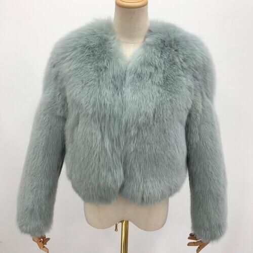 Short Fox Fur Coat For Women Top Quality Designer Luxury Furry Jacket Hot Selling Winter Real Fur Coat