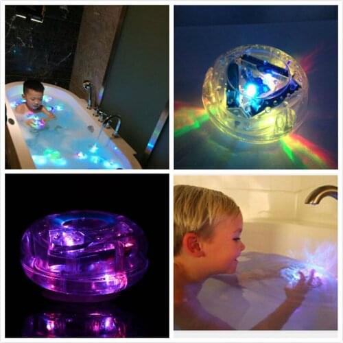 Colorful Bathroom LED Pool Light Kids Waterproof Flashing Bath Tub Toys Funny Shower Party Nightlight Floating Toy For Child