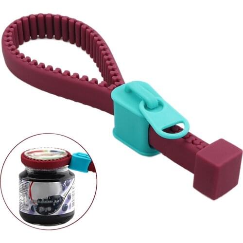 Multi Functions Silicone Bottle Opener Zipper Opener Screw Cap Jar Openers Can Opener For 6 Different Types Pull Tabs Bottle Cap