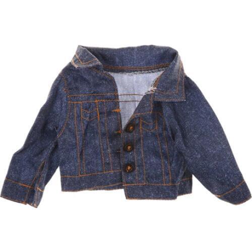 Fashion selling Doll Jeans Wear Winter Coat For Doll Clothes Accessories For 18 Inch Doll Best Chritmas Girl Gift