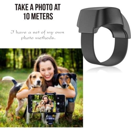 New Mini Bluetooth self-timer Remote Control Button Wireless Controller Smart Finger Ring Wearable Devices Phone Bluetooth Ring