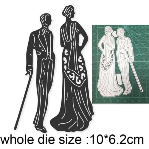 2021 new metal cutting dies cut die mold couple man woman decoration Scrapbook paper craft knife mould blade punch stencils dies