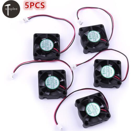 NEW 5PCS DC12V 0.08A Mini Cooler Brushless DC Fan 30*30*10mm Cooling Radiator Brushless Fan For Dissipating Heat Generated
