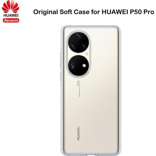 Original HUAWEI P50 Pro Case Soft TPU Transparent Slim Anti Knock Clear Back Cover for HUAWEI P50pro