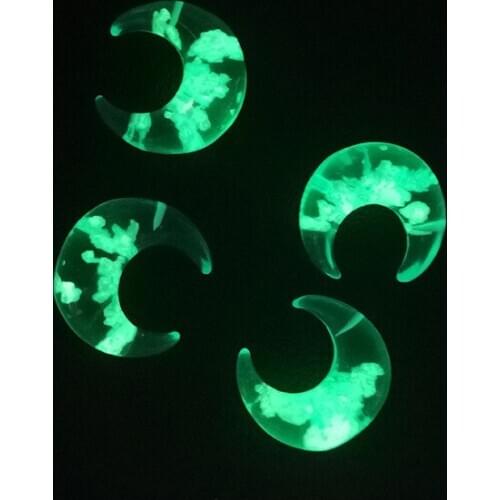 Handmade Luminous Blue Sky Moon Pendant Necklace for Women Creative Cloud Clear Resin Charms Necklaces Jewelry Elegant Gifts