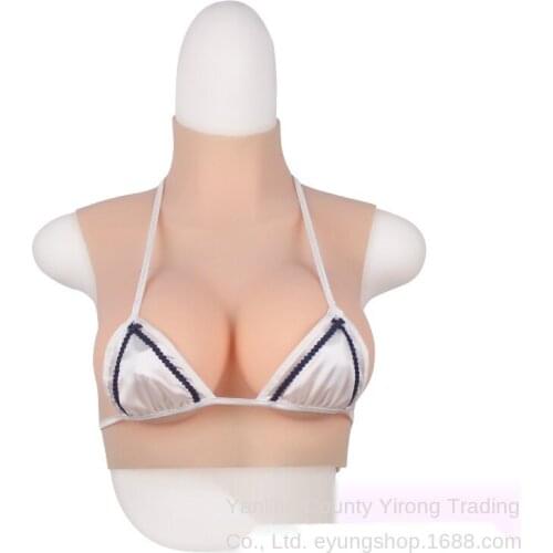 Silicone Breast Form High Neck Hollow Breast Implant High Elastic Fake Breasts Fake Breasts Disguise Fake Breasts Multi Cups